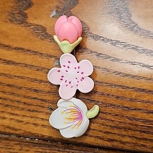 One sakura peach blossom hair clip